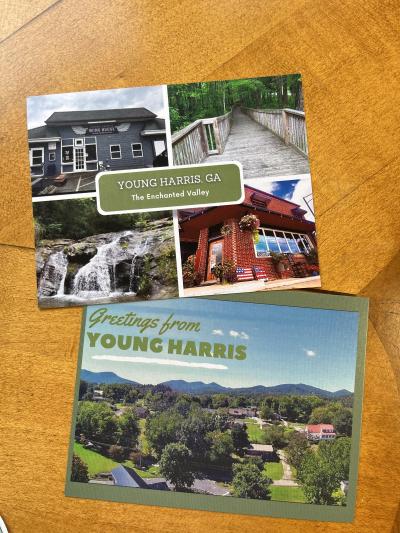 Young Harris postcards