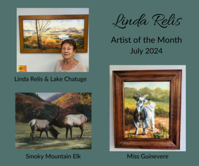 Linda Relis and artwork