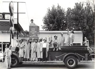 1950s, Frank Abernathy's Store & Fire Crew